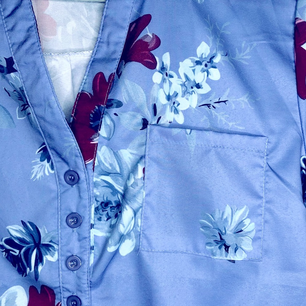 VINTAGE 🕺 handmade s-slv collar shirt w/pocket XL - Picture 3 of 6